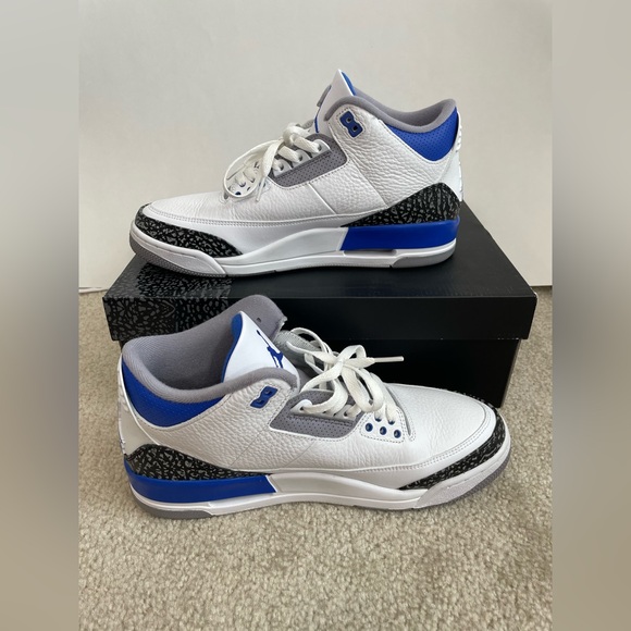 Air Jordan 3 Retro ‘Racer Blue’ Men’s 11 – Excellent Condition, OG Box - Picture 4 of 9